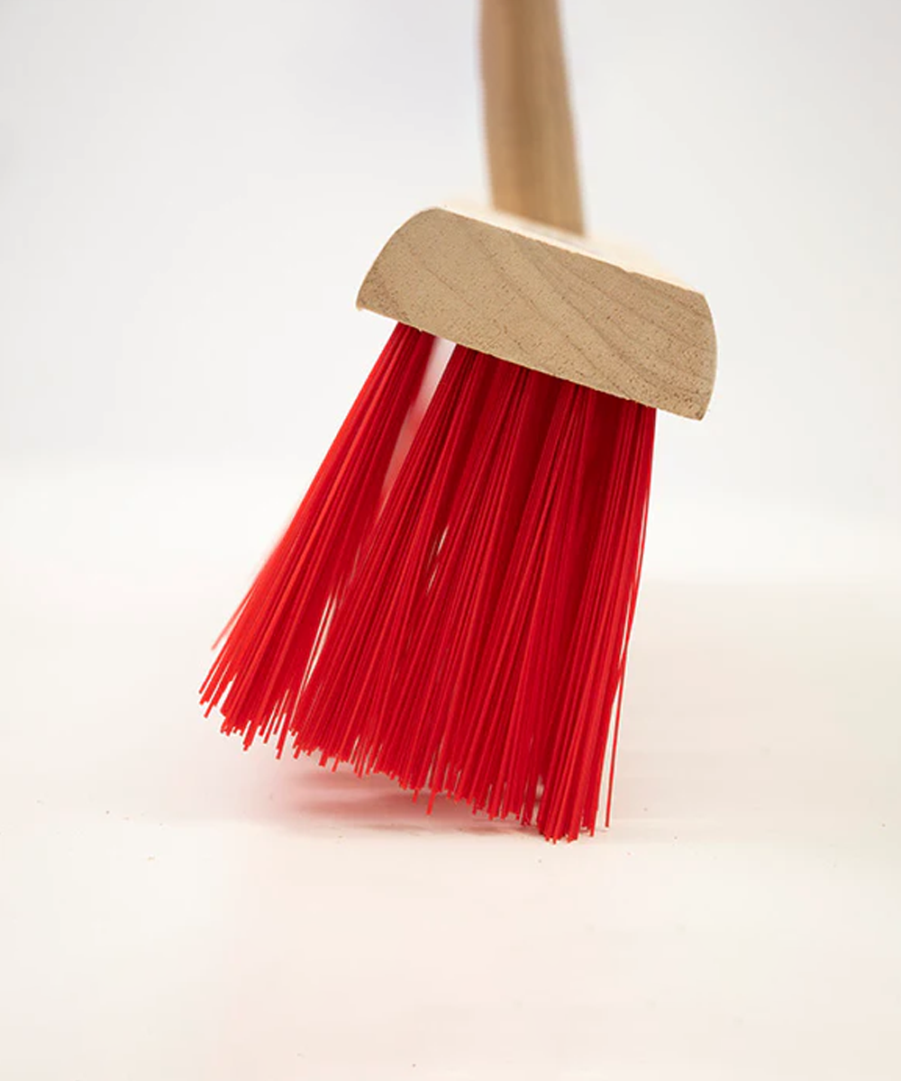 Everyday Wooden Yard Broom With Handle - Stiff